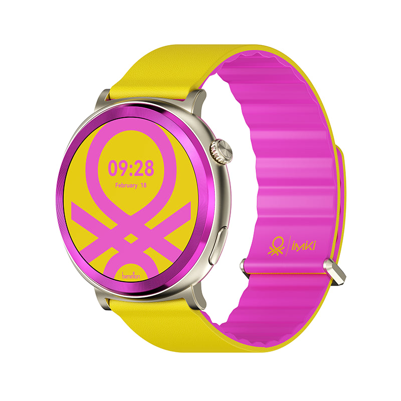 IMIKI & Benetton HOLO 2 41 mm AMOLED The Flagship GPS Series Smartwatch