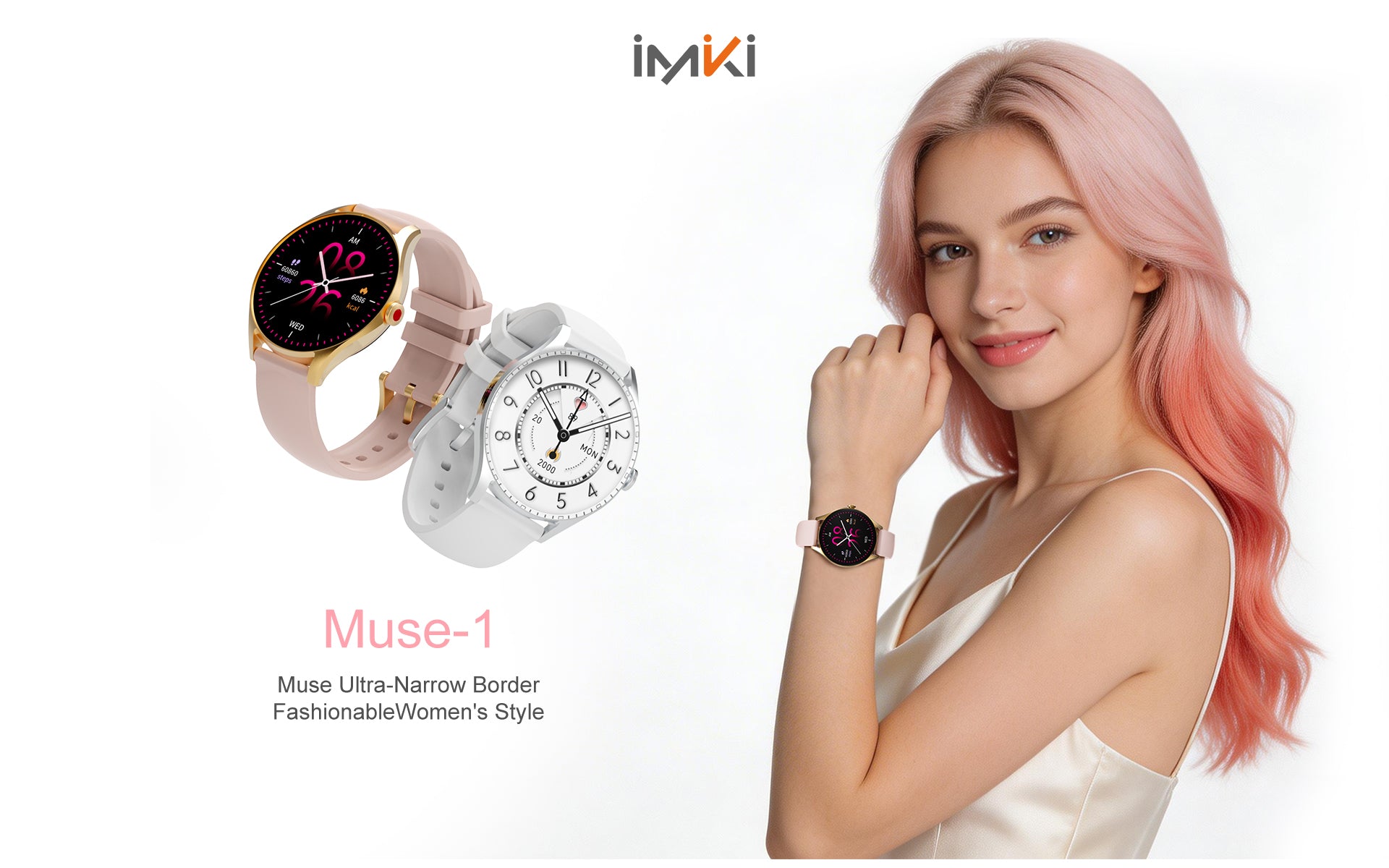 IMIKI Muse-1 Smart Watch Stylish Color Ultra-low Power Large Battery