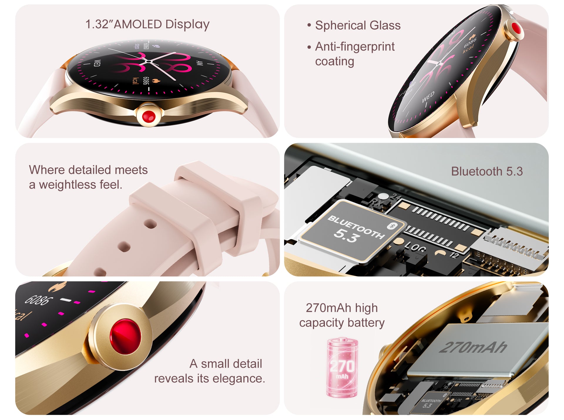 IMIKI Muse-1 Smart Watch Stylish Color Ultra-low Power Large Battery